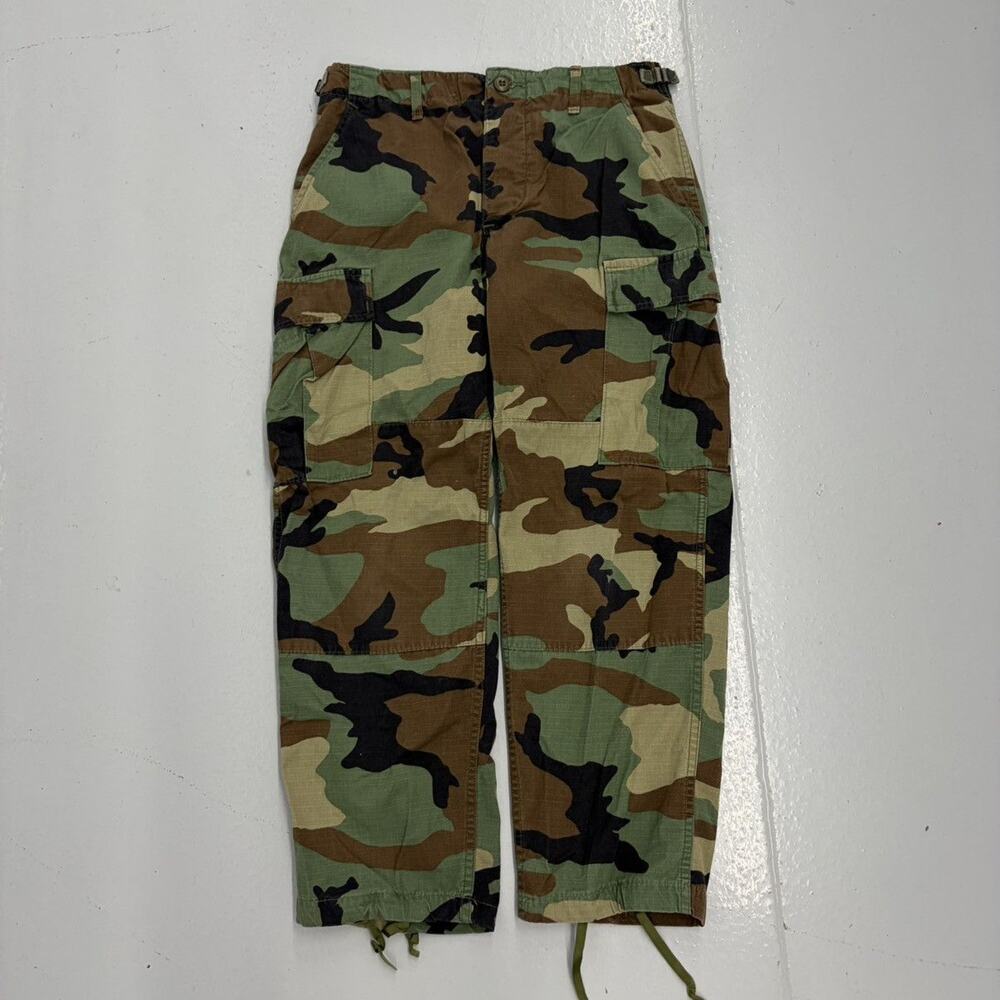Vintage 80s US Army Camo Grunge Cargo Pants 29x28